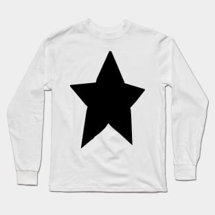 Minimal Chonk Black Star Long Sleeve T-Shirt